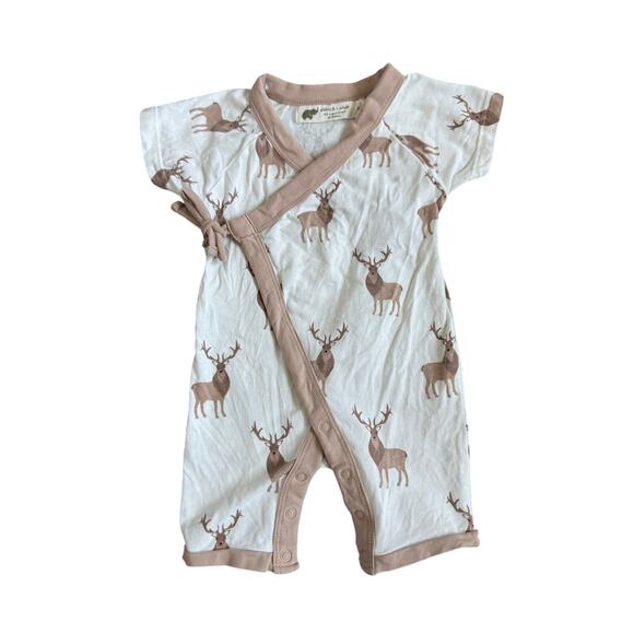 Monica & Andy Deer Kimono Romper | 0-3M - Picture 1 of 4